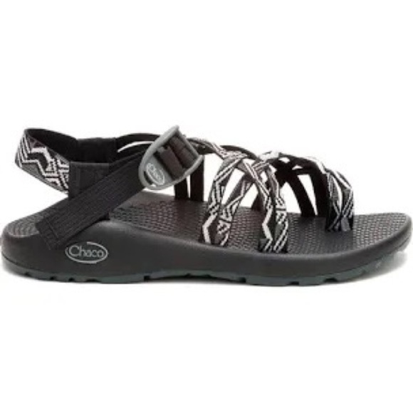 Chaco Black & Gray Sandals Adjustable Strap - Picture 1 of 6